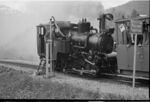 Dampflokomotive H 6 oder H 7 der Brienz Rothorn Bahn (BRB) beim Wasserfassen in Oberstaffel
