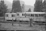 SGEG DH A SWN120 BrMB-006: Lokomotive He 2/2 3 der Elektrischen Bahn Brunnen-Morschach-Axenstein (BrMB) mit Güterwagen L 10 und 11 in Morschach