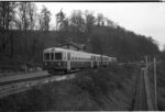 Zug der Solothurn-Zollikofen-Bern-Bahn (SZB) mit Steuerwagen Bt 85, Steuerwagen Bt 84 - 87 und Triebwagen BDe 4/4 22 in Bern