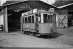 Triebwagen Be 2/2 75 der Société des tramways lausannois (TL) in Lausanne