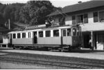 Zug der Vereinigten Bern-Worb-Bahnen (VBW) mit Triebwagen BFe 4/4 38 in Stettlen