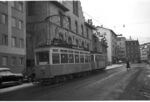 Tramzug der Verkehrsbetriebe der Stadt Zürich (VBZ) mit Triebwagen Be 4/4 1315 und Anhänger B2 435 in Zürich