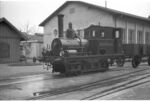 Werklok 2 (SLM 686/1891) des Gaswerks der Stadt St. Gallen mit Werkwagen in Goldach