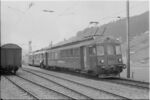 Die Triebwagen ABe 4/4 71 der Schweizerischen Südostbahn (SOB) und ET91 01 der Deutschen Bundesbahn (DB) als Extrazug in Rothenthurm