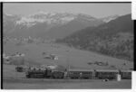 Extrazug der Rhätischen Bahn (RhB) mit Dampflokomotive G 4/5 108, Personenwagen B2 2060 und A2 1102 sowie Gepäckwagen D2 4052 in Klosters
