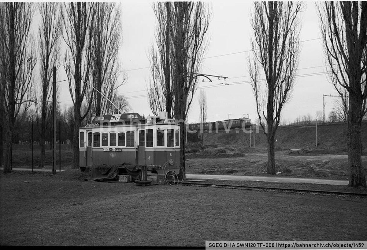 SGEG DH A SWN120 TF-008: Triebwagen Be 2/2 8 der Société des tramways de Fribourg (TF)  in Fribourg