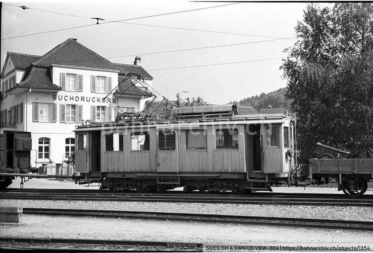 SGEG DH A SWN120 VBW-004: Triebwagen Xe 4/4 21 der Vereinigten Bern-Worb-Bahnen (VBW) in Worb