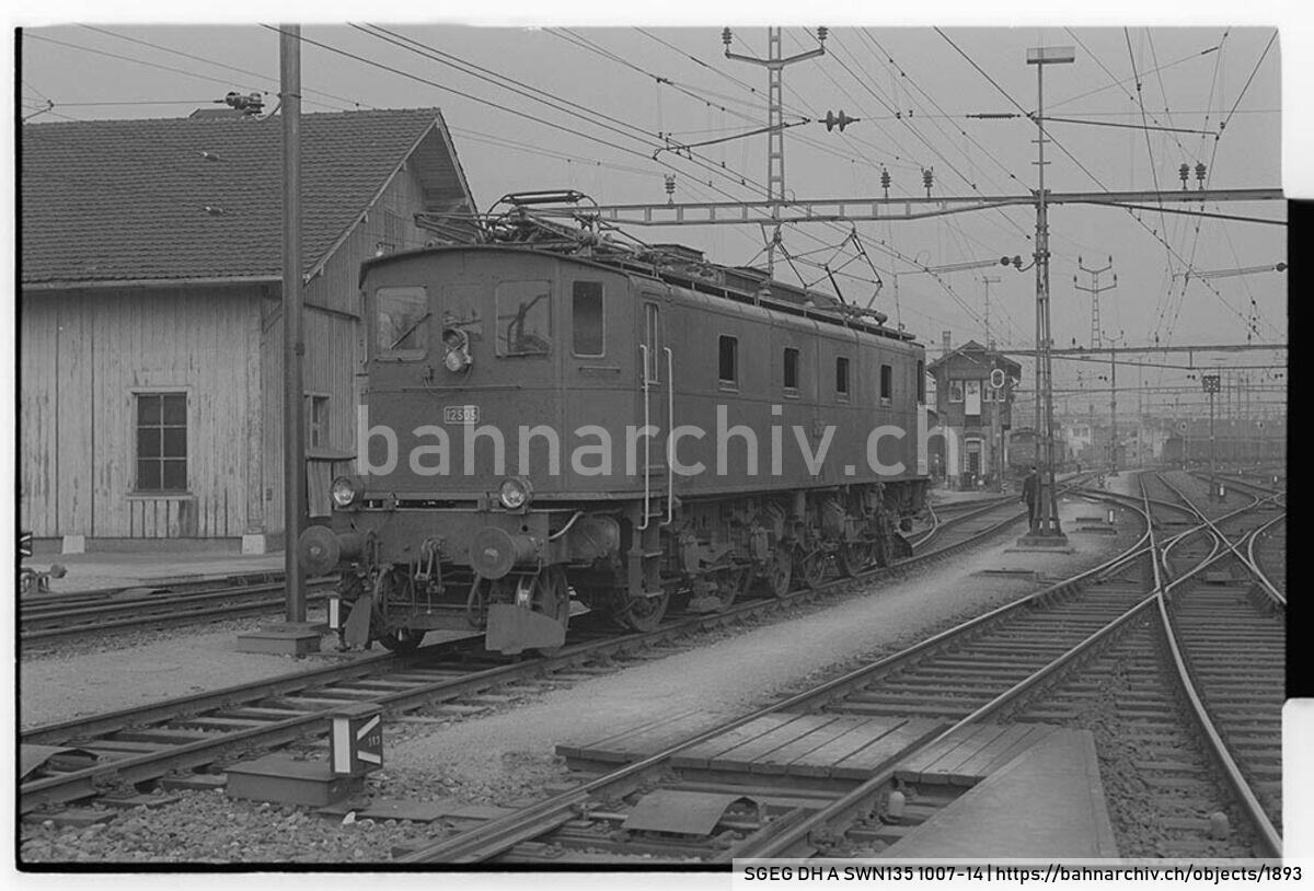 SGEG DH A SWN135 1007-14: Lokomotive Be 4/7 12505 der Schweizerischen Bundesbahnen (SBB) in Olten